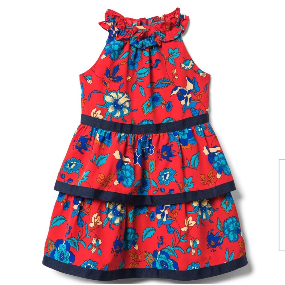 🆕 Janie and Jack Tiered Floral Ruffle Dress